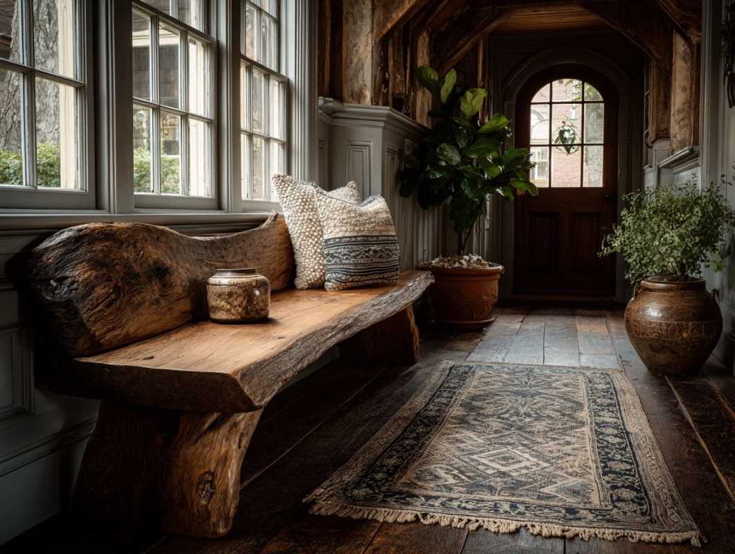 How to Create a Rustic Wooden Bench for Your Entryway
